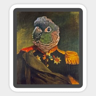 Parrot Miliary Portrait Sticker